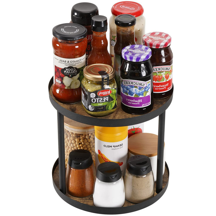 Free standing wooden online spice rack